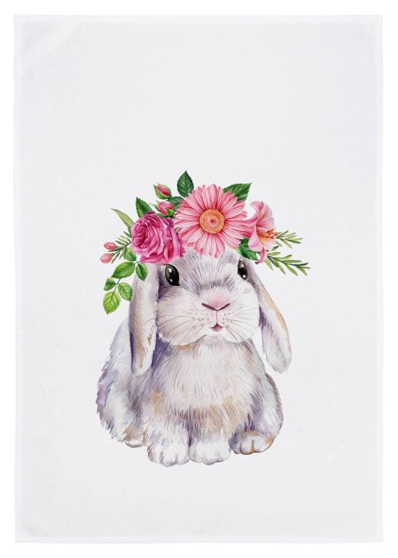 Küchenhandtuch - Flower Bunny