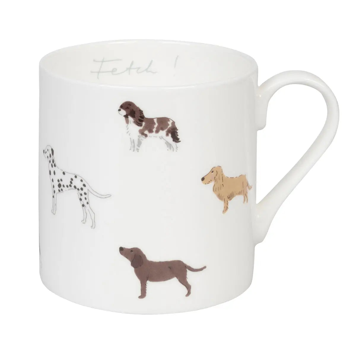 Für Hundefreunde - Große Tasse mit verschiedenen Hunden