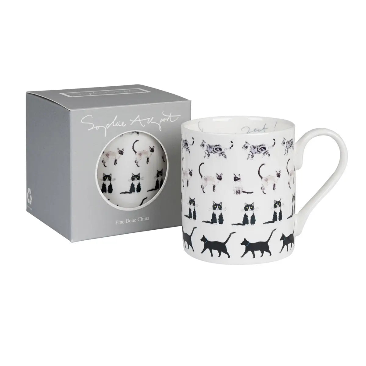 Große Tasse für Katzen-Liebhaber Purrfect