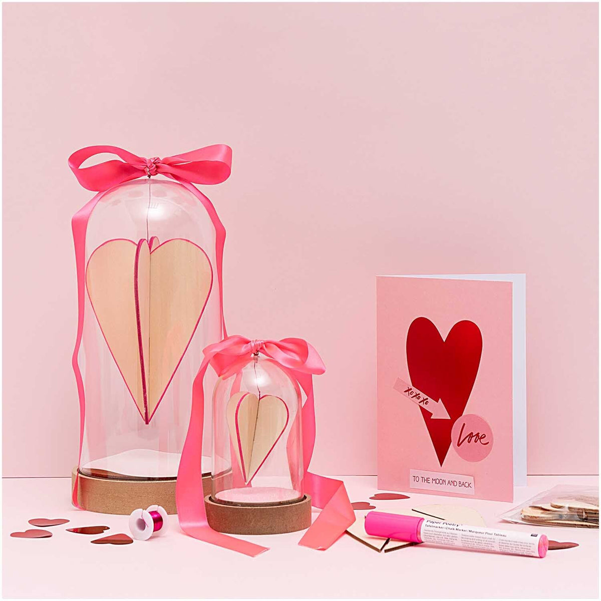 Paper Poetry Satinband - Rosa - Medium
