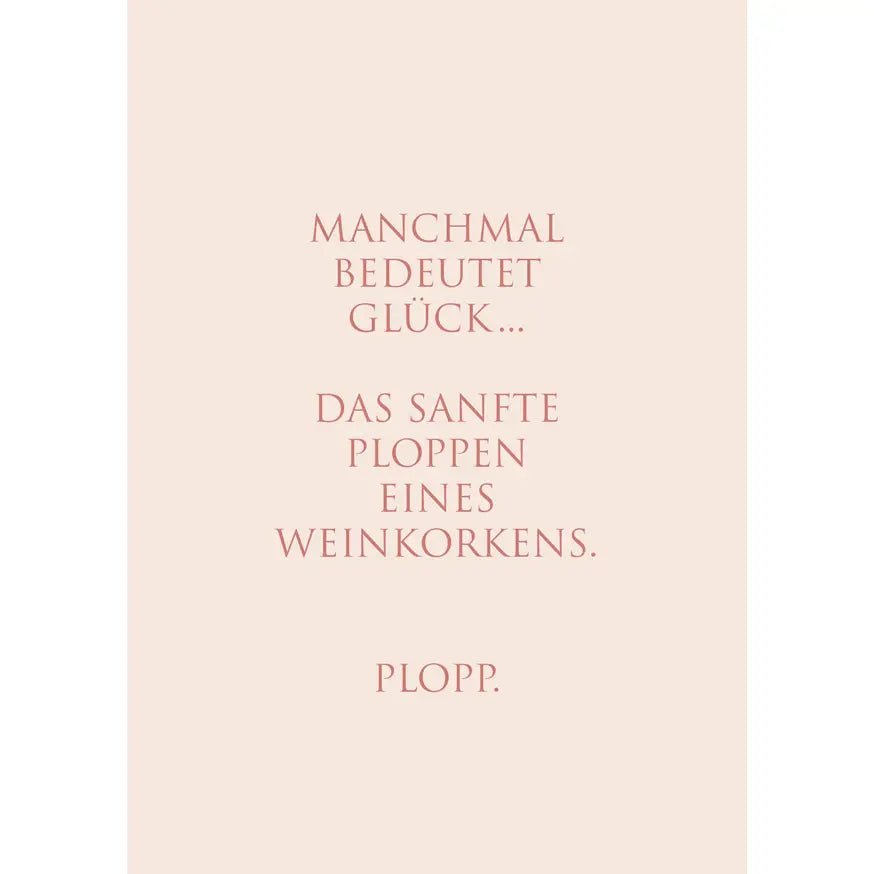 ⭐️ Postkarte - Manchmal bedeutet Glück…