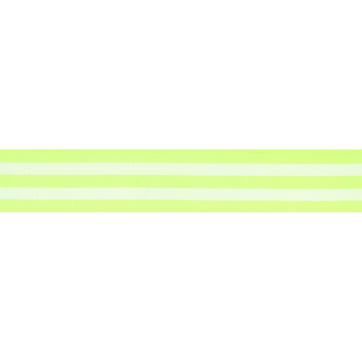 Geschenke Webband - Neongrün gestreift