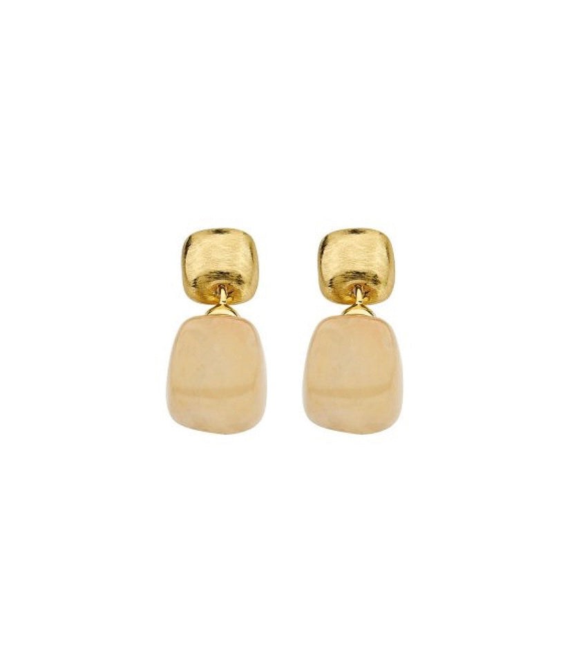 ⭐️ Ohrringe - Klassik 1 - Gold & Beige