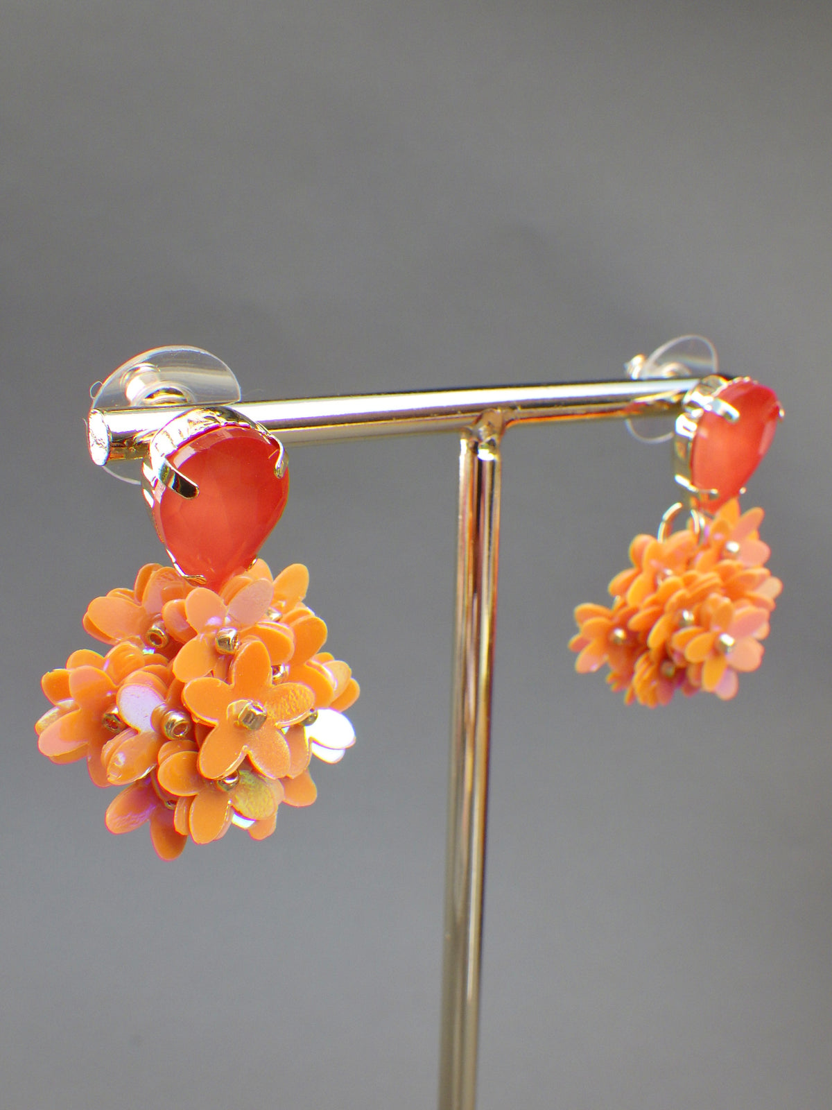 SALE ⭐️ Ohrringe - Hänger mit orangen Blüten