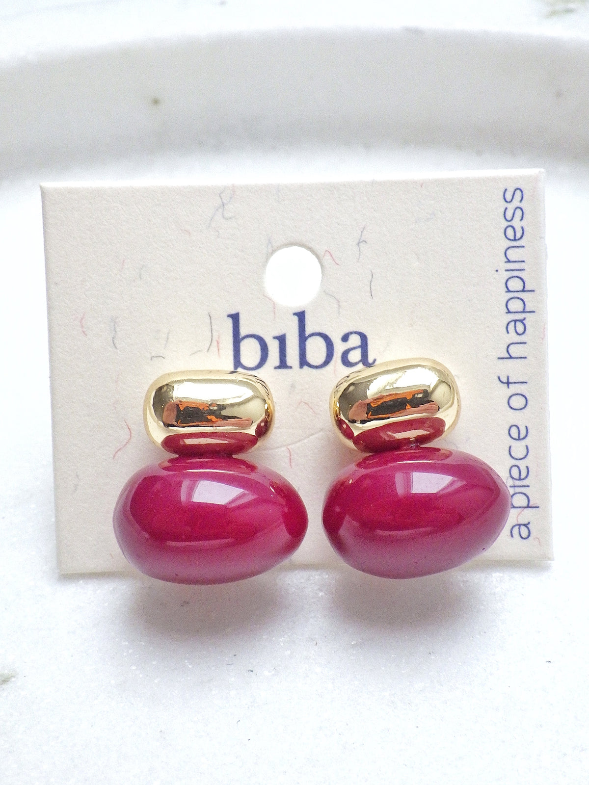Biba Herbstohrring - Bambi Kirschrot