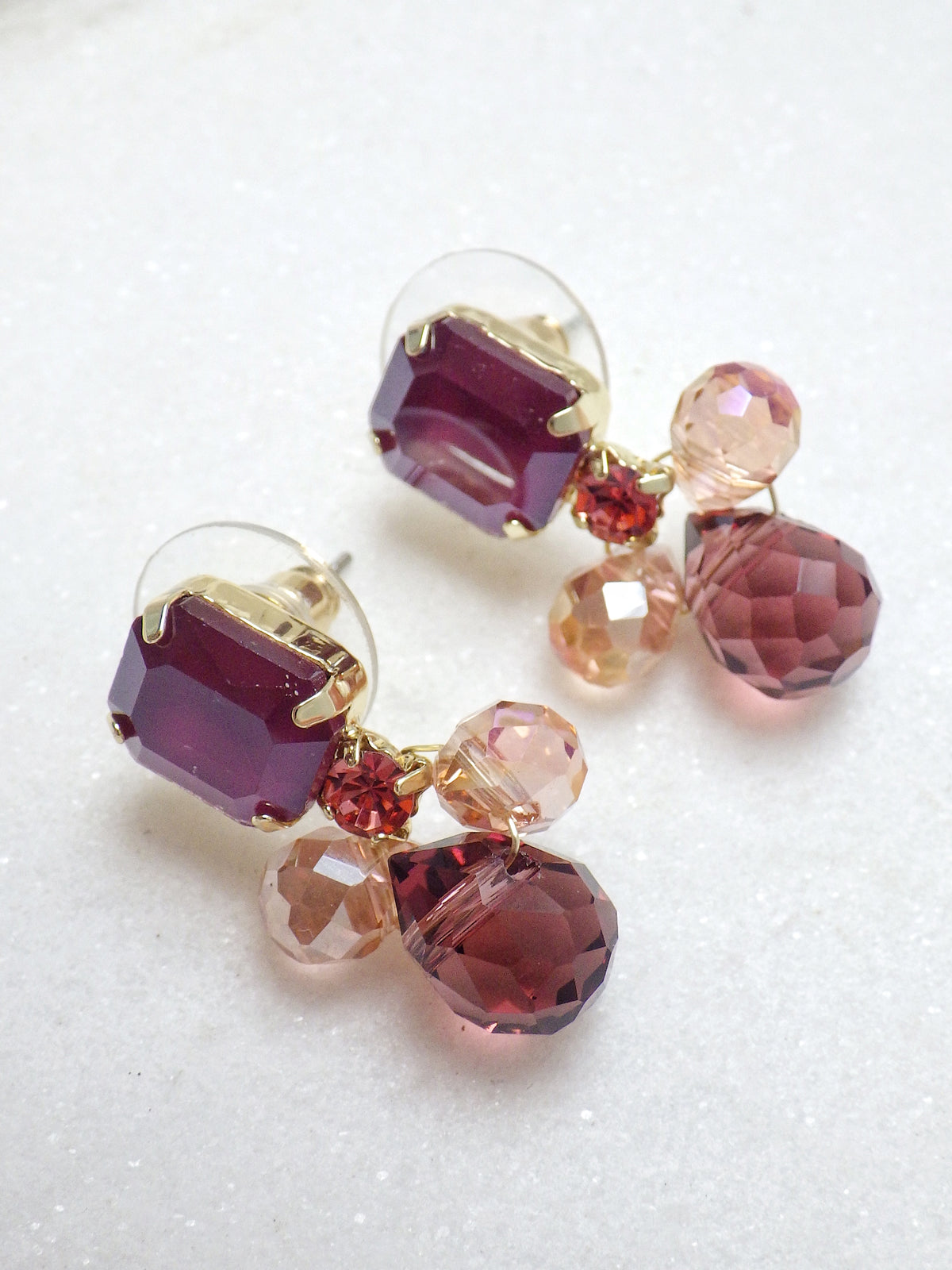 Biba Herbstohrring - Mini - Rosa Merlot