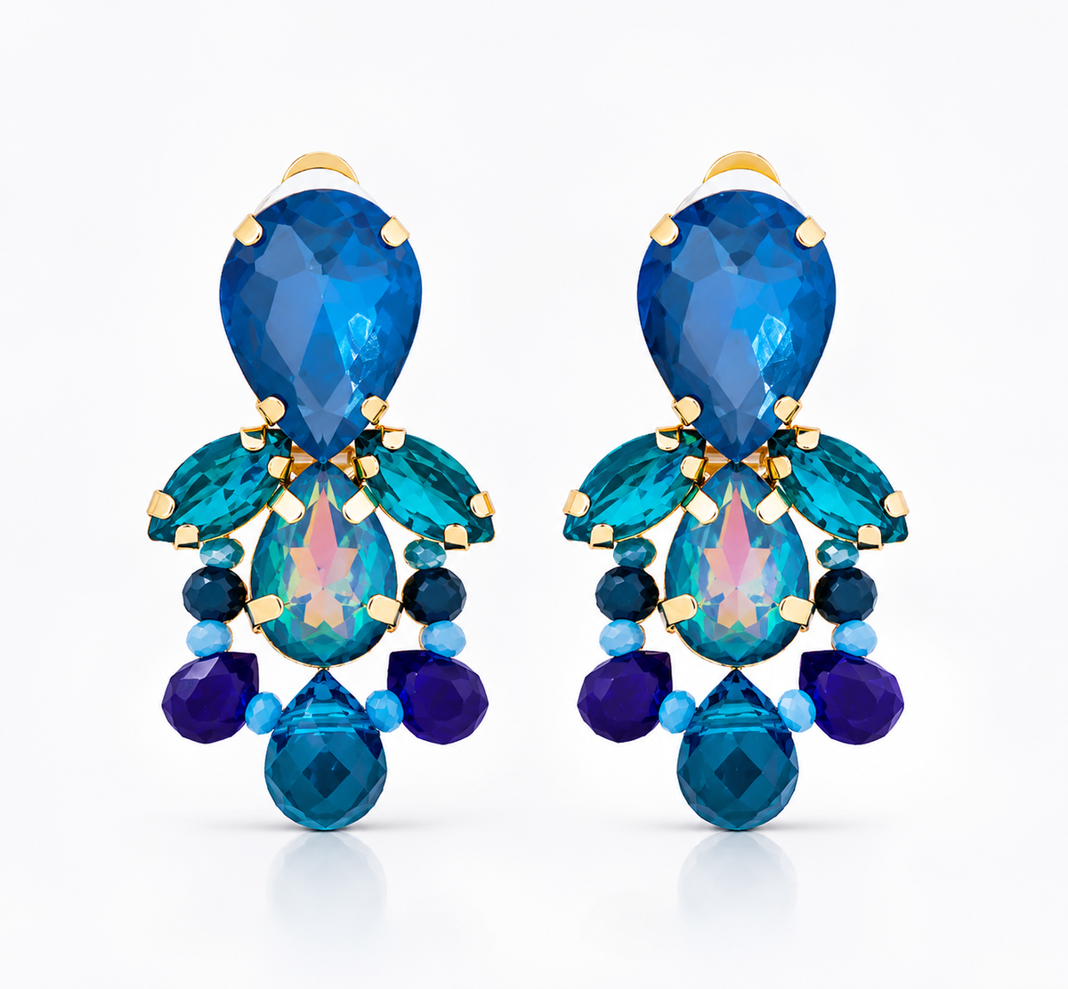 Clip - Facettiert Blau