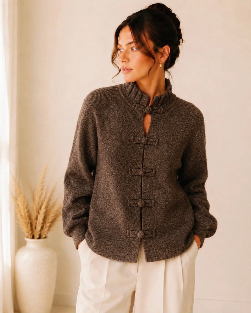 Strickjacke Milli - Kaffeebraun