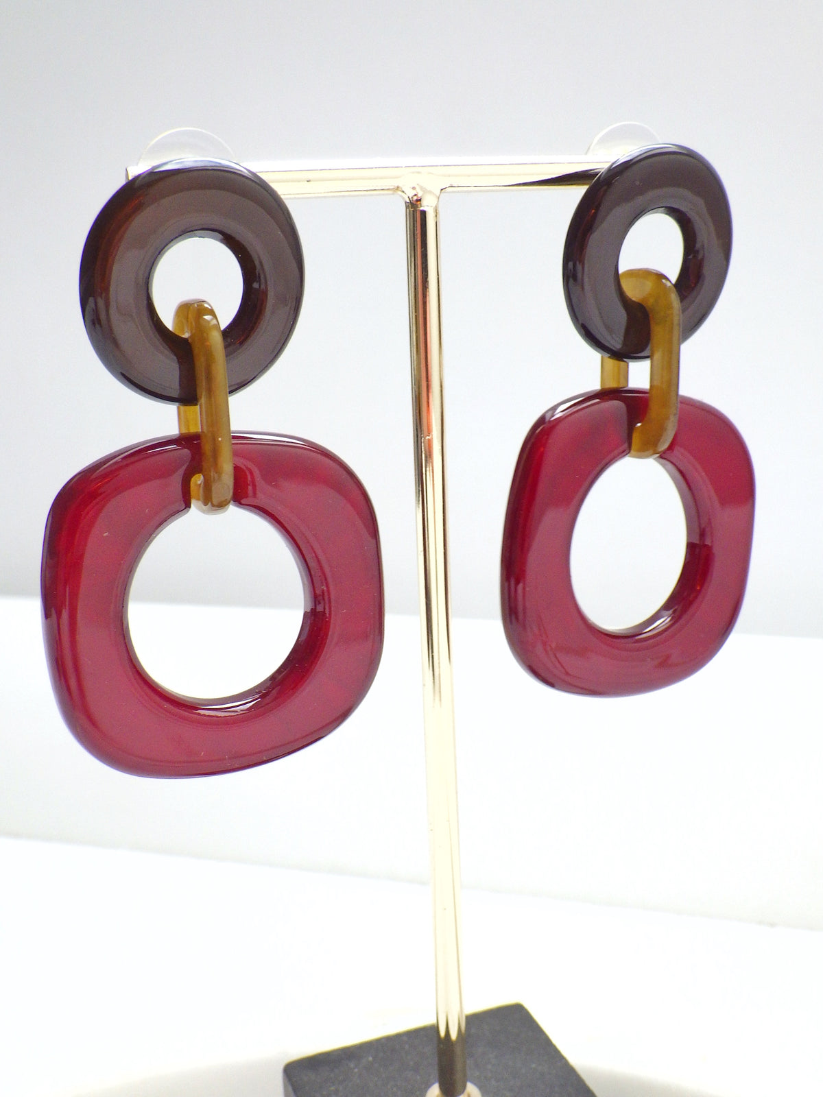 Biba Herbstohrring - Orlea Rot/Khaki