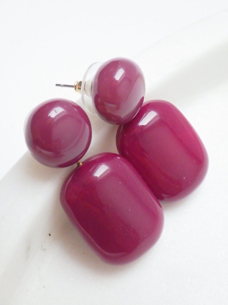 Biba Herbstohrring - Dolly Warmes Merlot