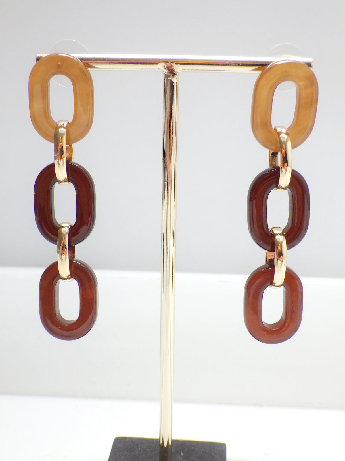 Biba Herbstohrring - Ketten Beige/Braun