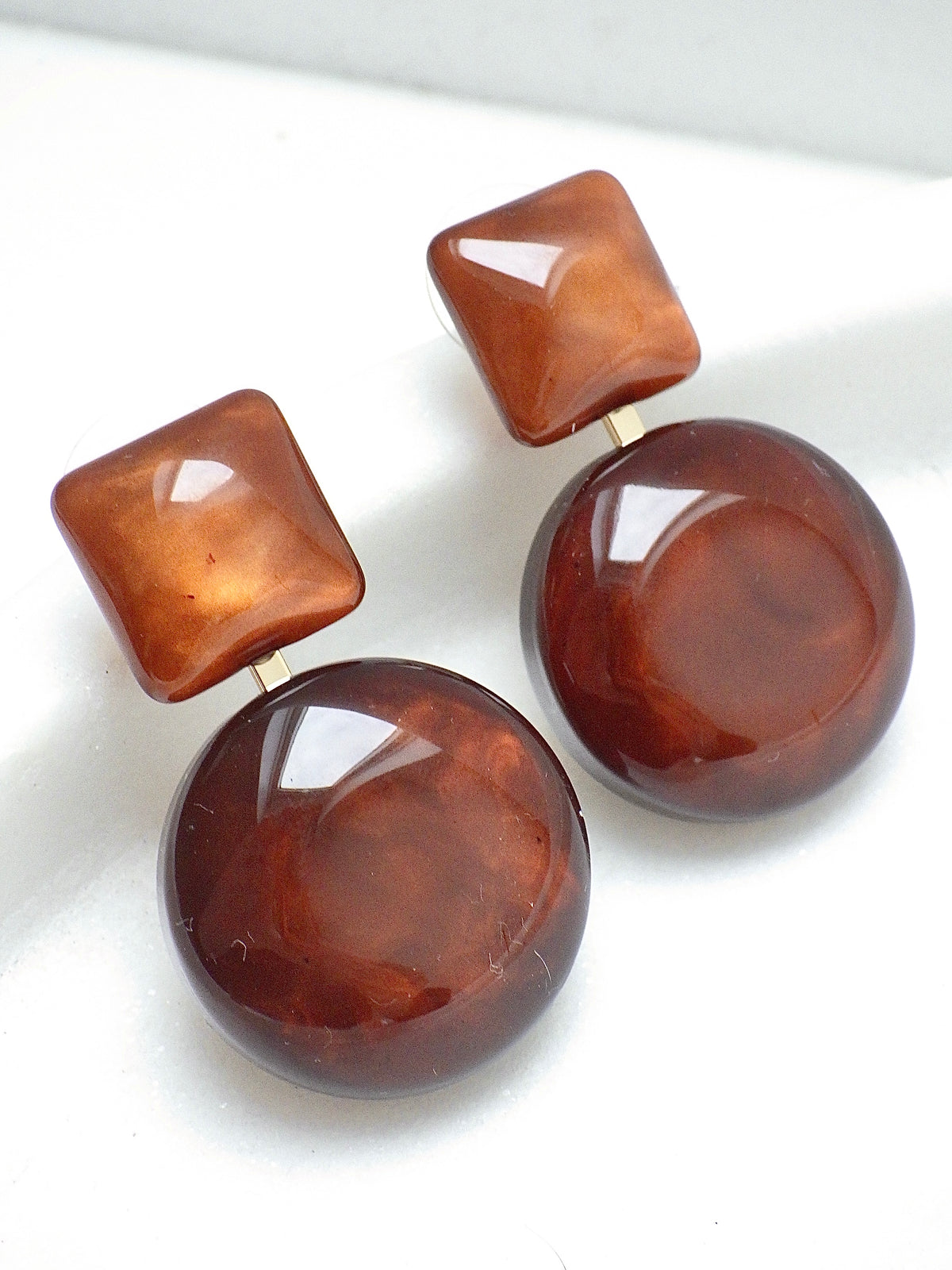 Biba Herbstohrring - Lolli Braun