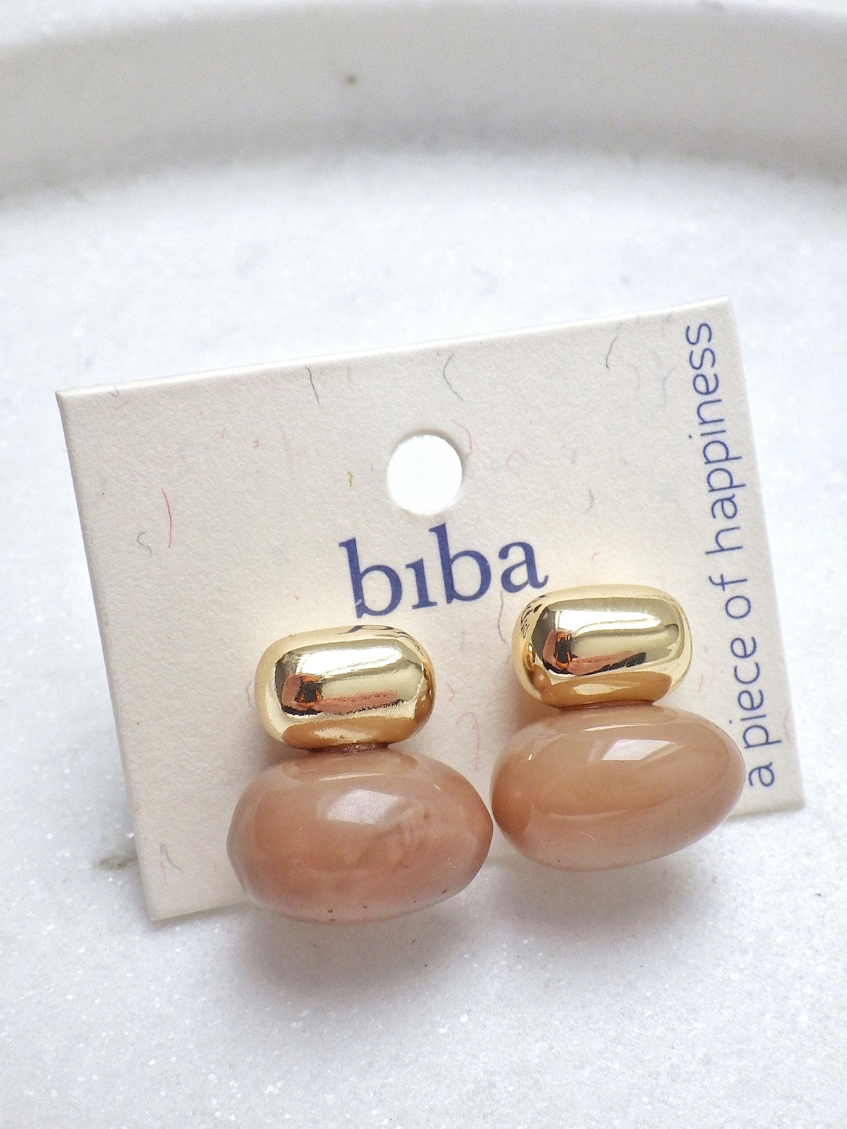 Biba Herbstohrring - Bambi Hellbraun