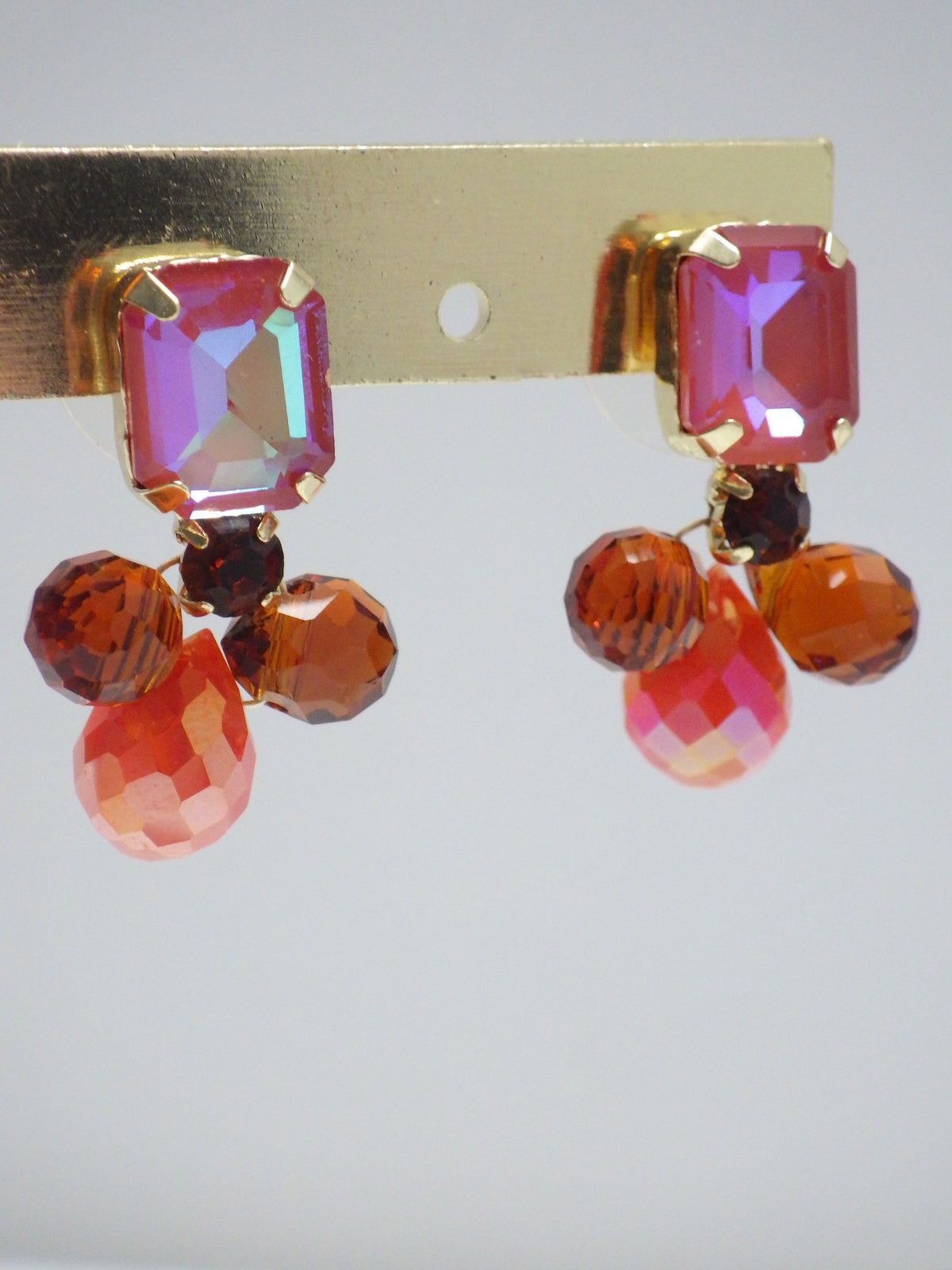 Biba Herbstohrring - Mini - Braun/Orange/Rot