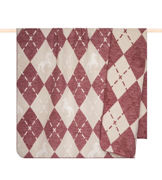 Kuscheldecke - Rot/Beige Pad Concept