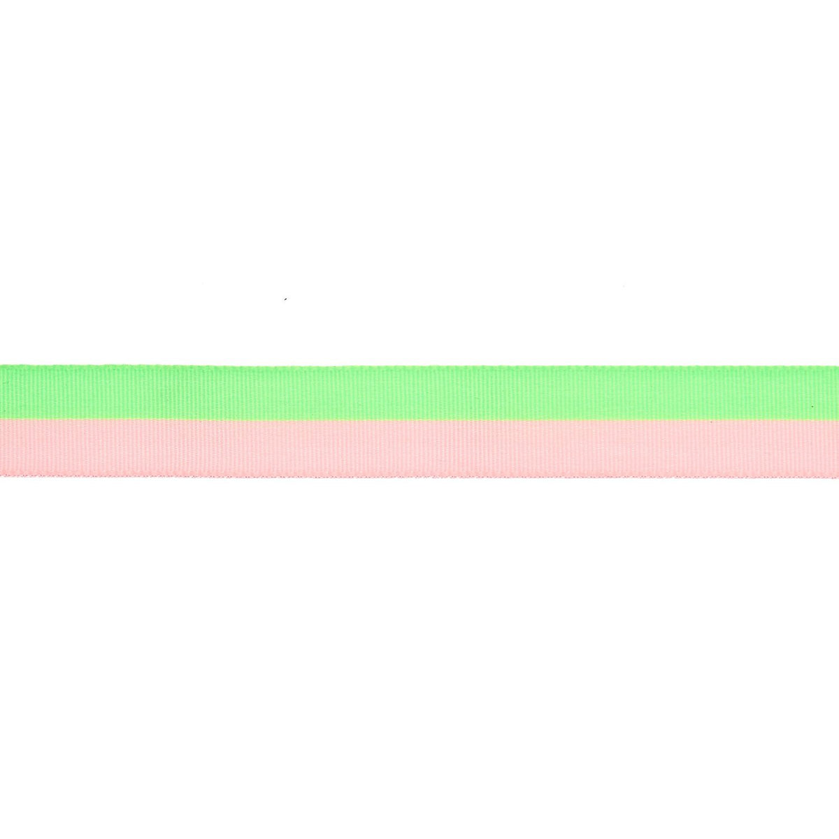 Geschenke Webband - Neongrün-Rosa gestreift