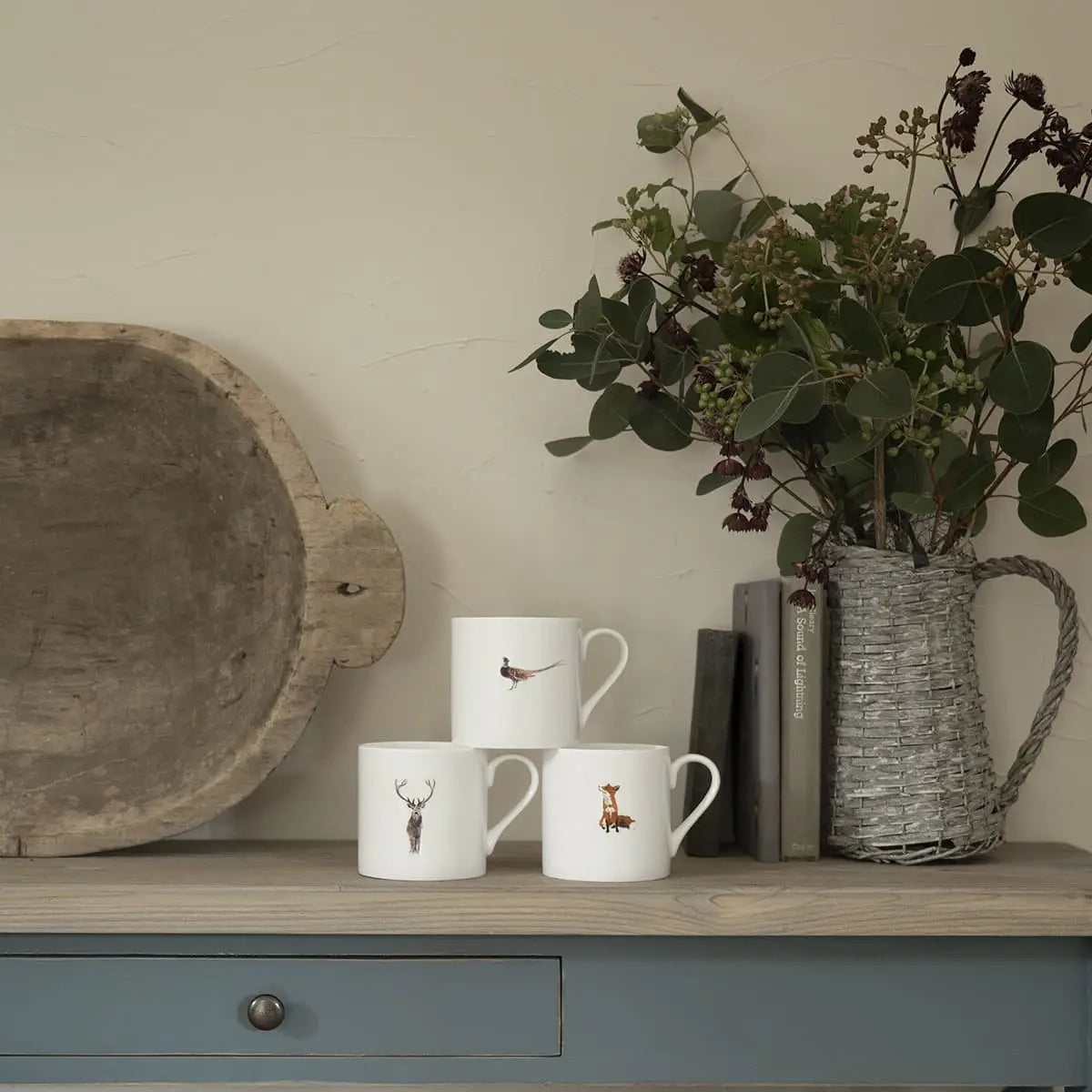 Große Tasse mit Fasan I