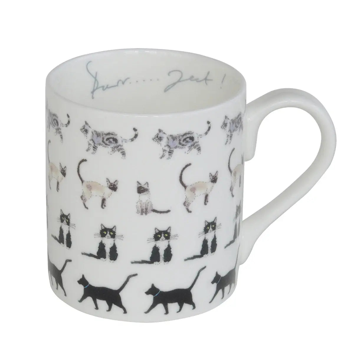 Große Tasse für Katzen-Liebhaber Purrfect
