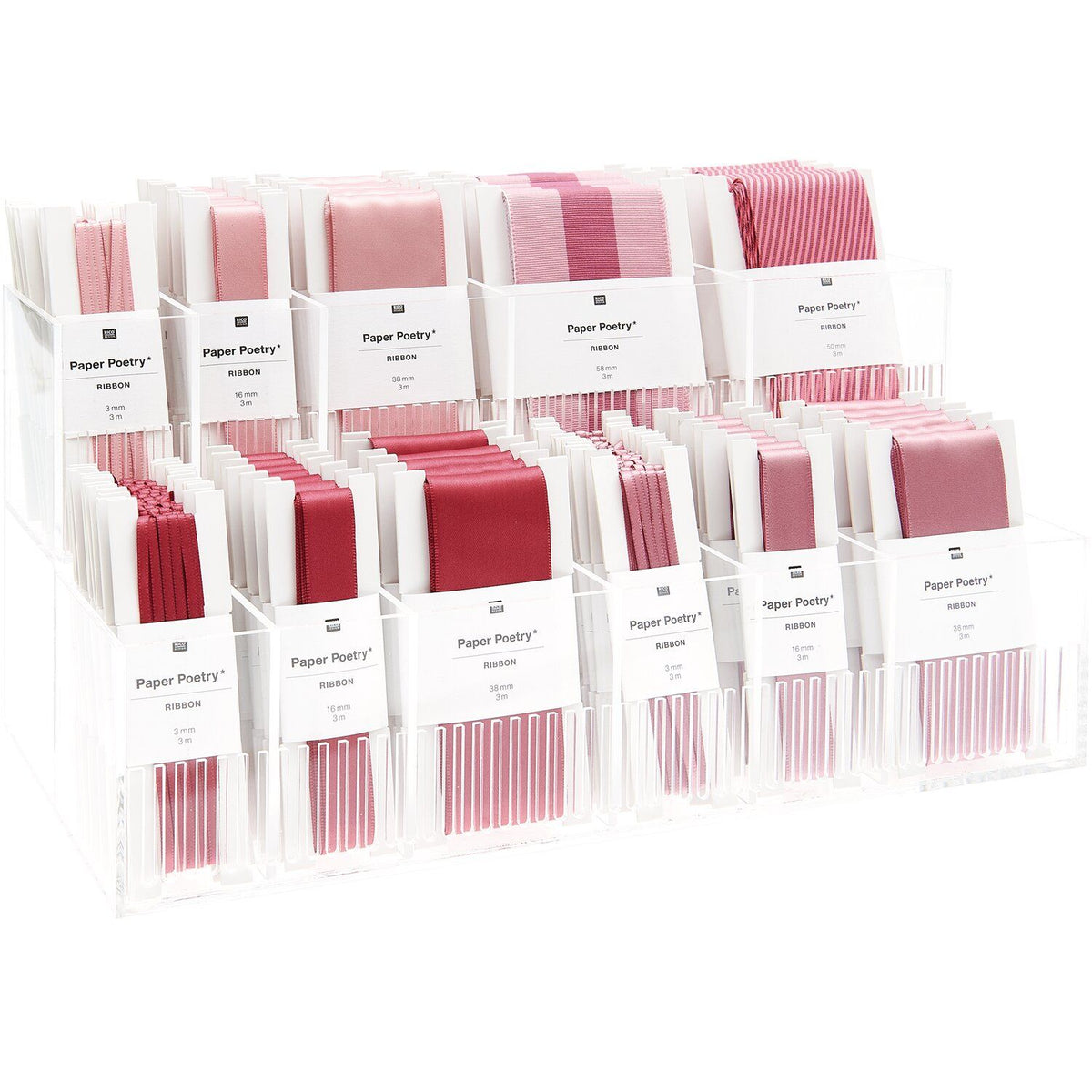 Paper Poetry Satinband - Rosa - Medium