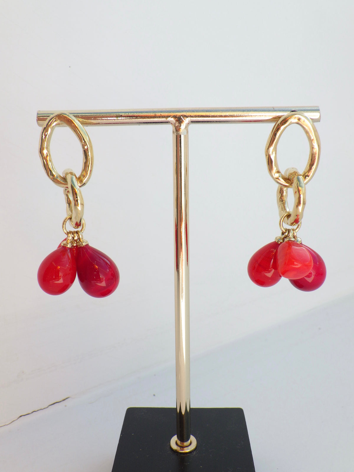 SALE ⭐️ Ohrringe - Muranoglas - 3er Rot
