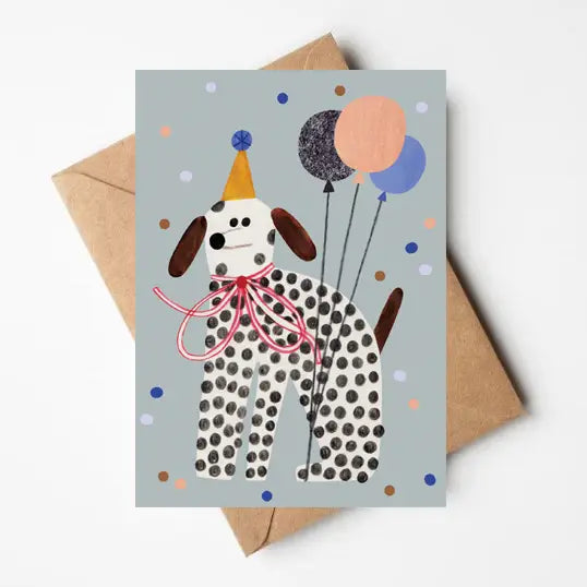 Klappkarte mit Umschlag - Party Dog