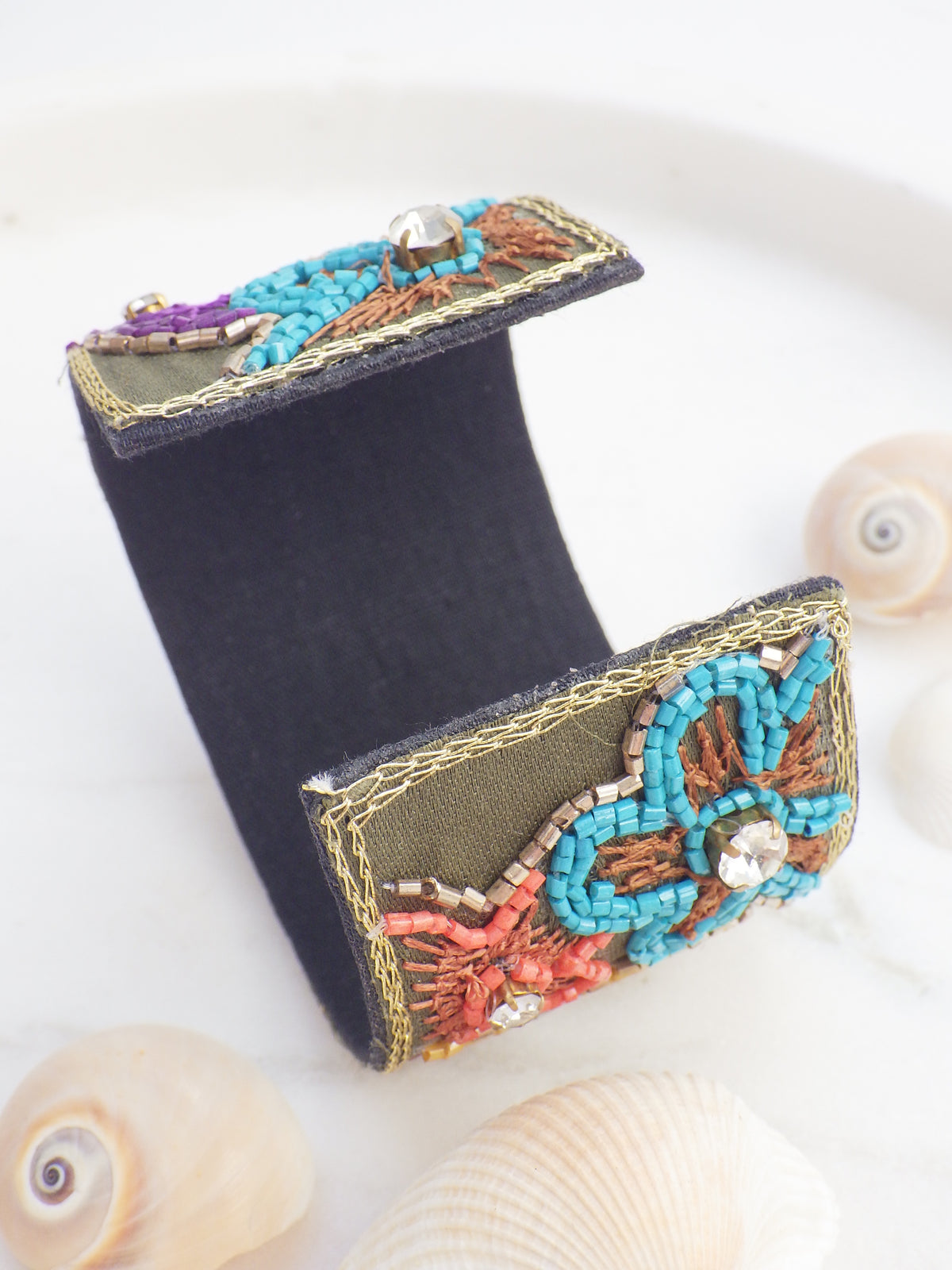 SALE - Armreif - Bunte Blumen #17
