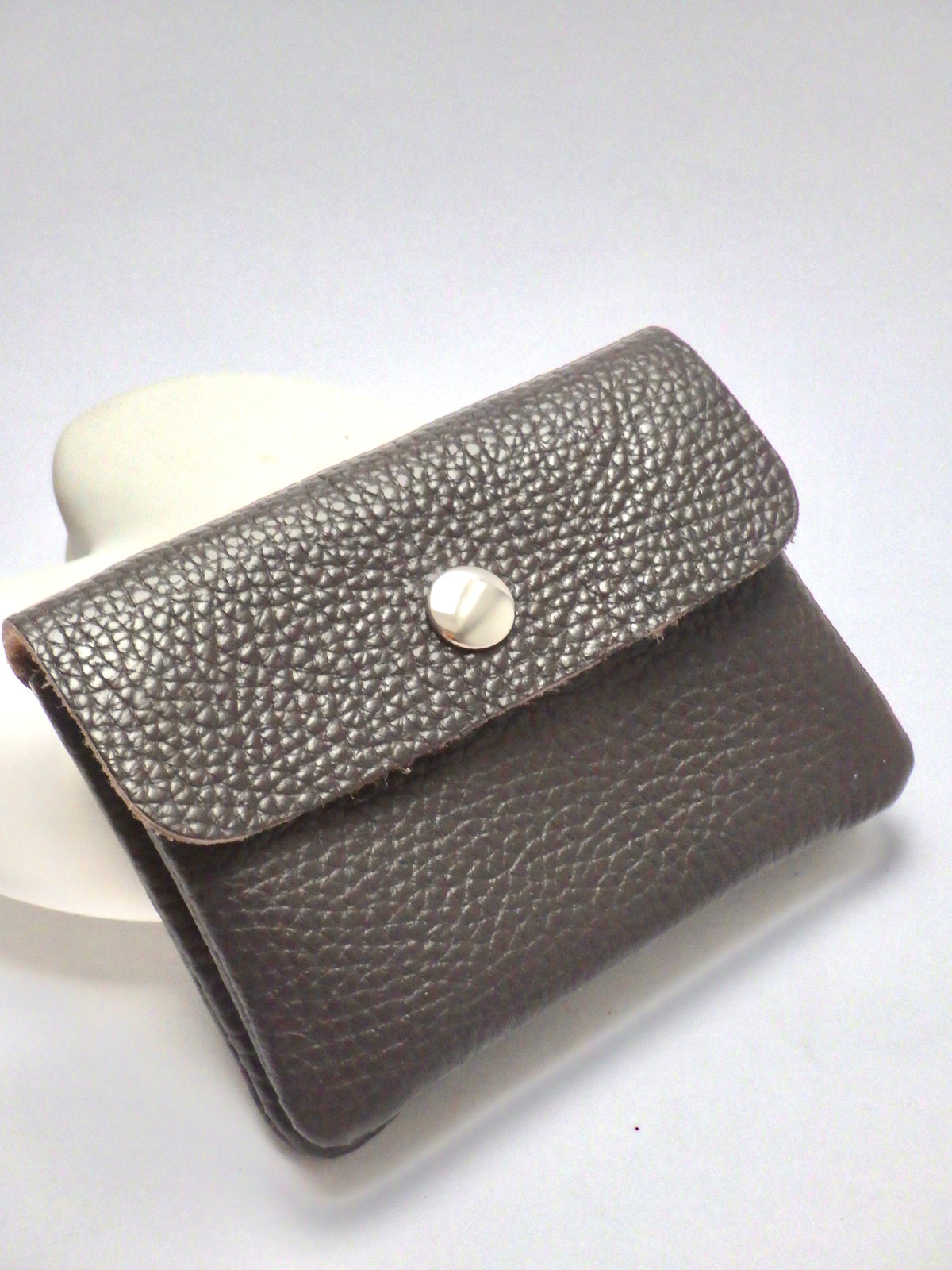 Leder-Portemonnaie - Braun