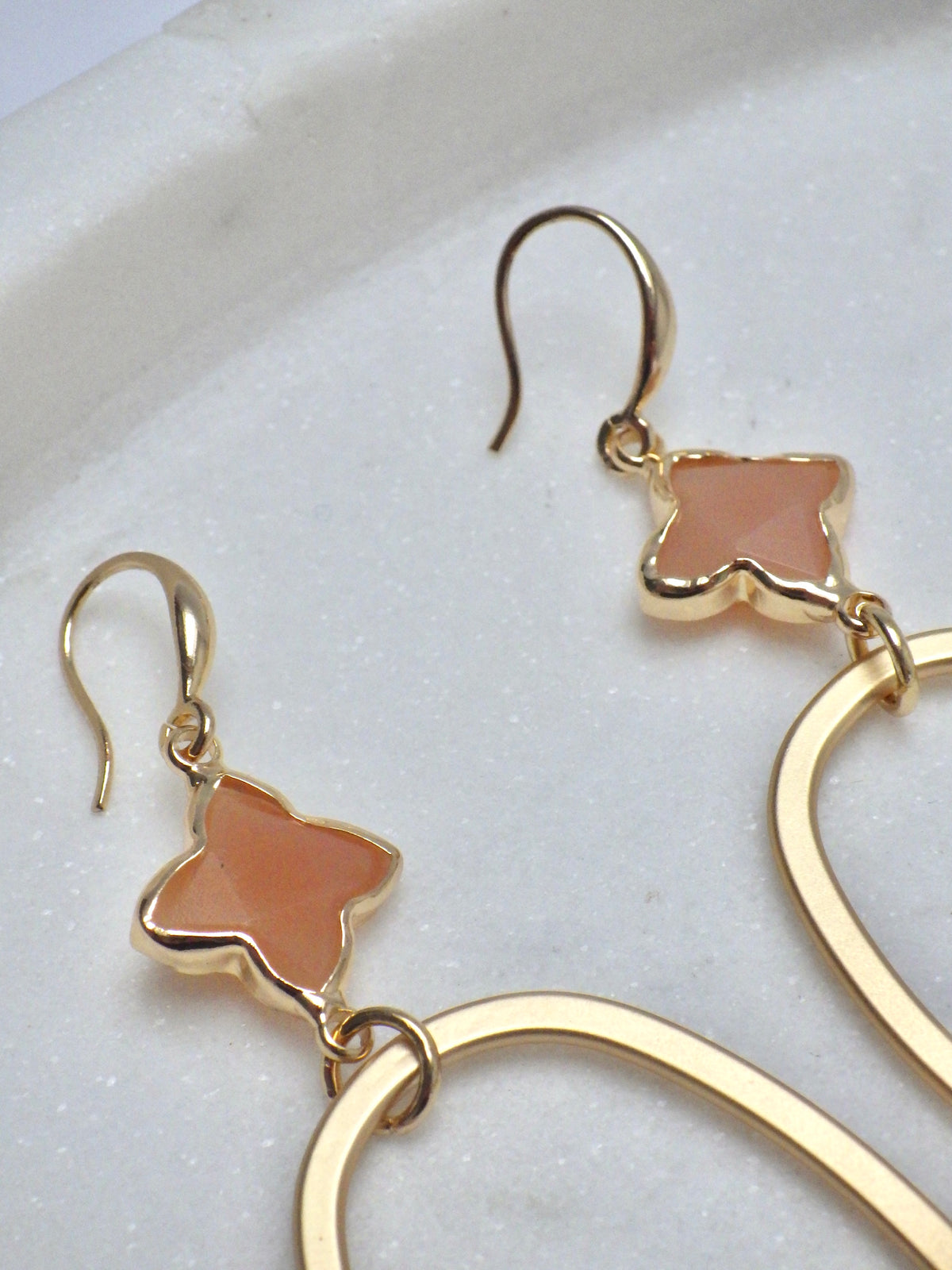SALE ⭐️ Ohrringe - Hänger mit rosa Glücksklee