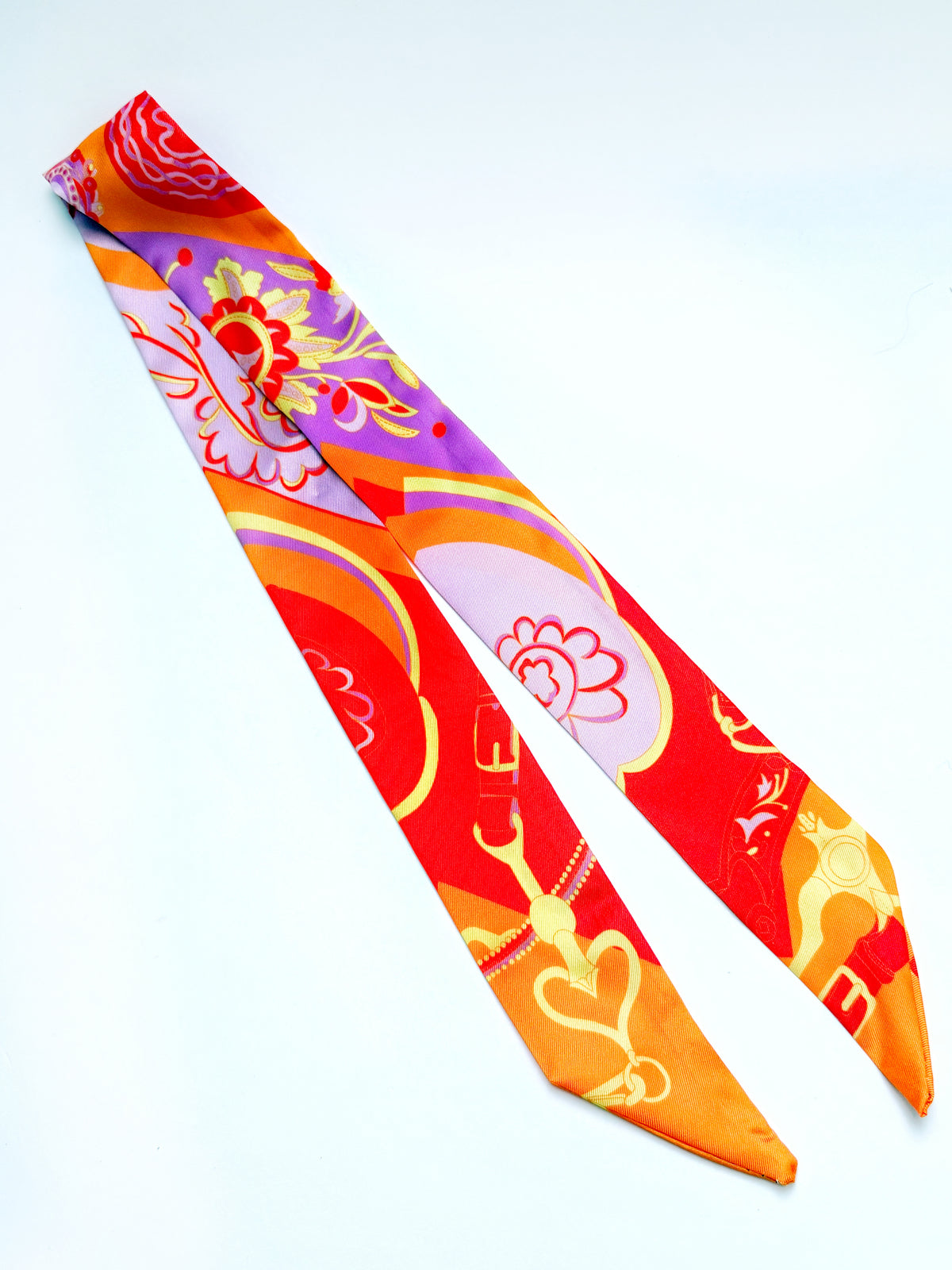 Twilly Bandana - Orange/Rot/Flieder