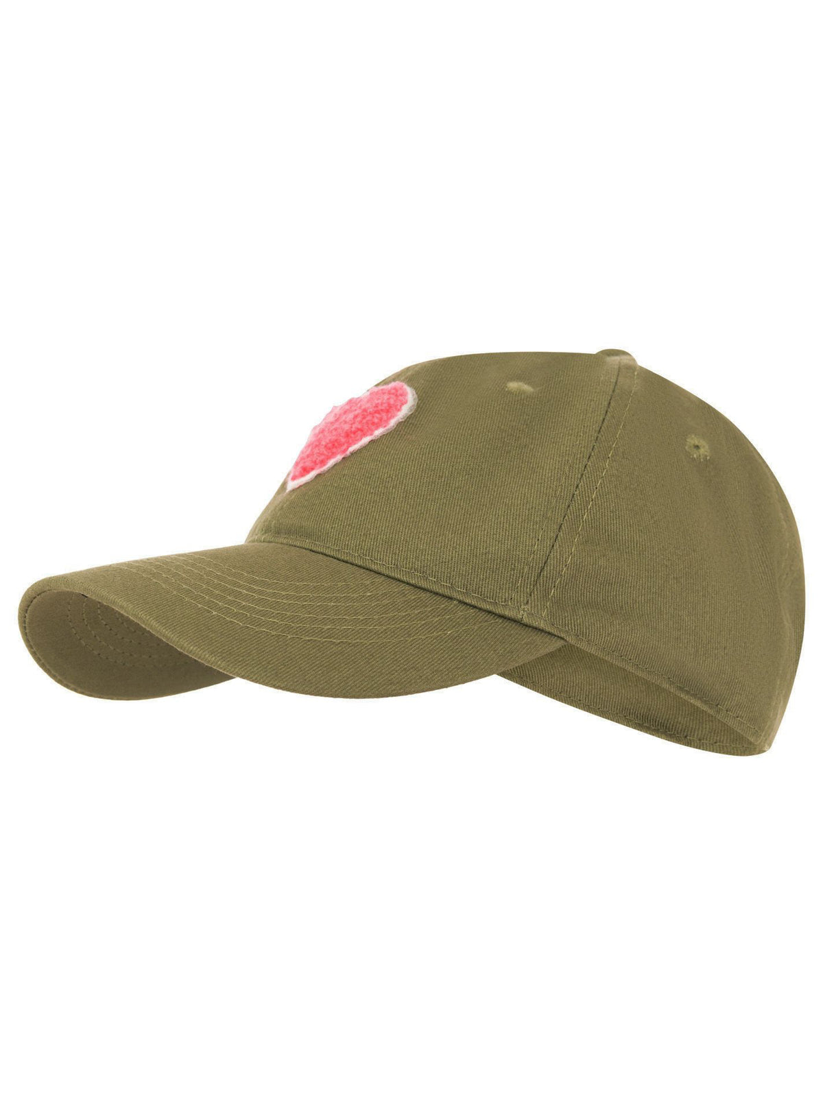 Cap - Cap Grün mit pinken Herz