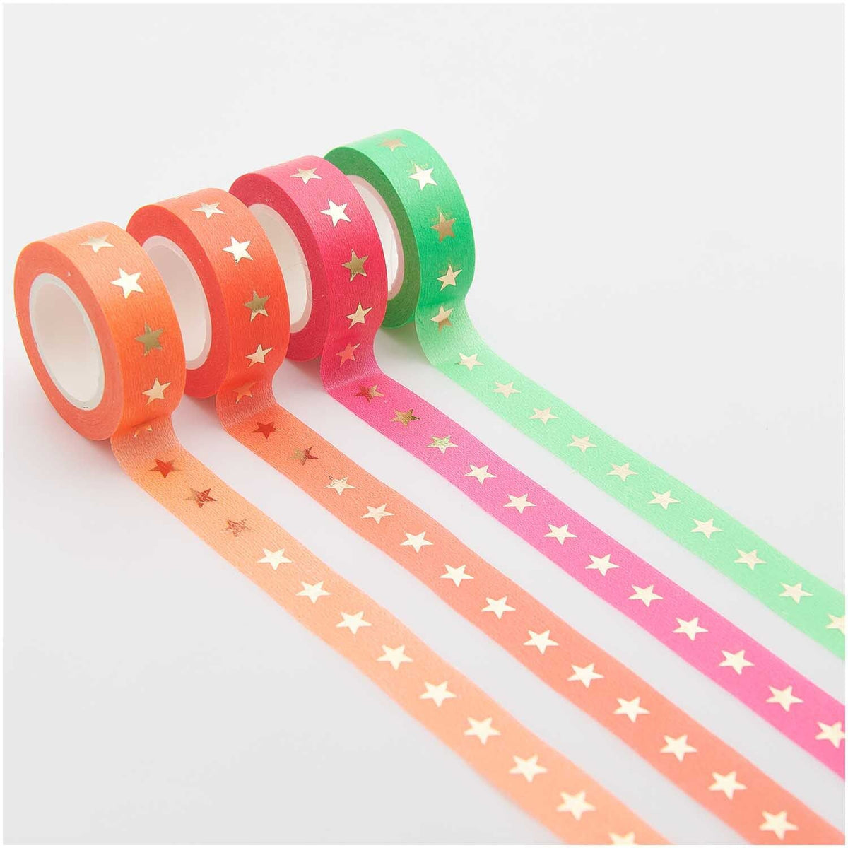 Paper Poetry Tape - Neon mit goldenen Sternen