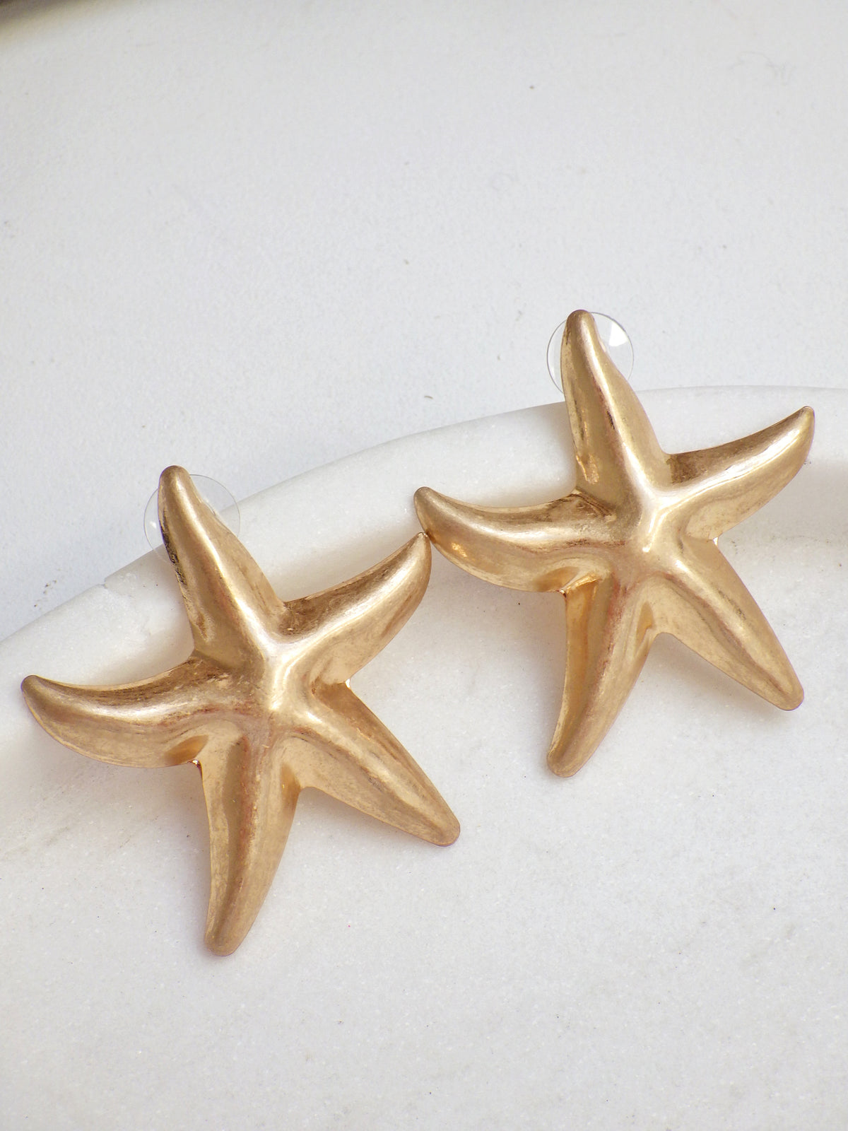 SALE - Ohrringe Goldene Seesterne #4