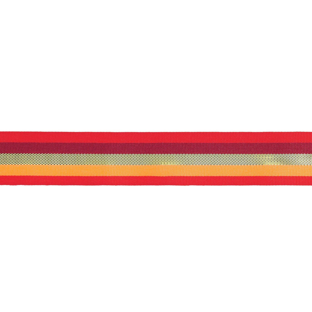 Paper Poetry Webband - Rot/Orange gestreift