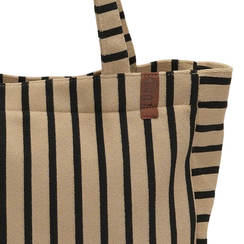 Lot 83 - Beige/Schwarz Frottee gestreift - Esmee 06