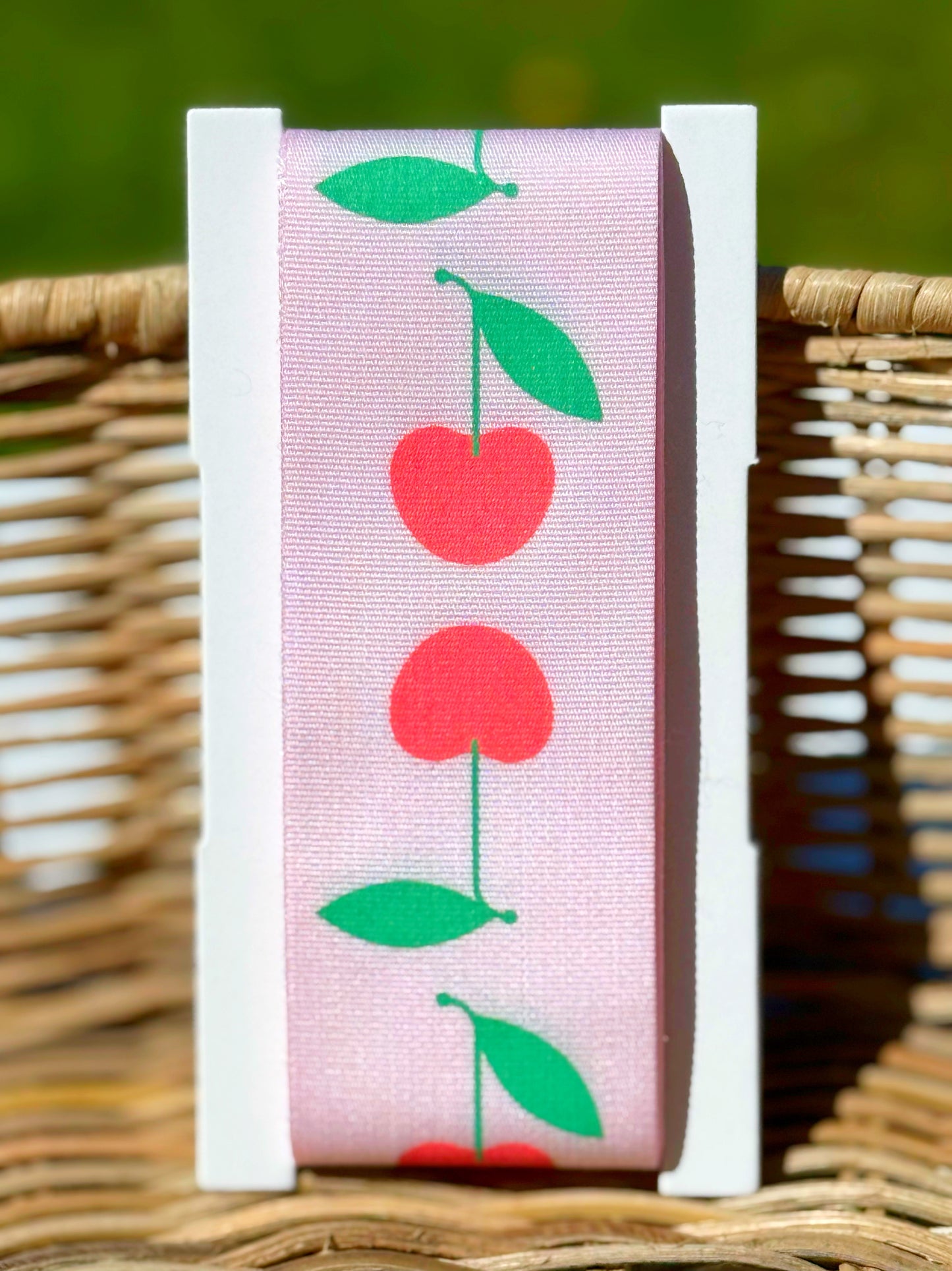 Geschenke Taffband - Rosa/Rote Kirschen