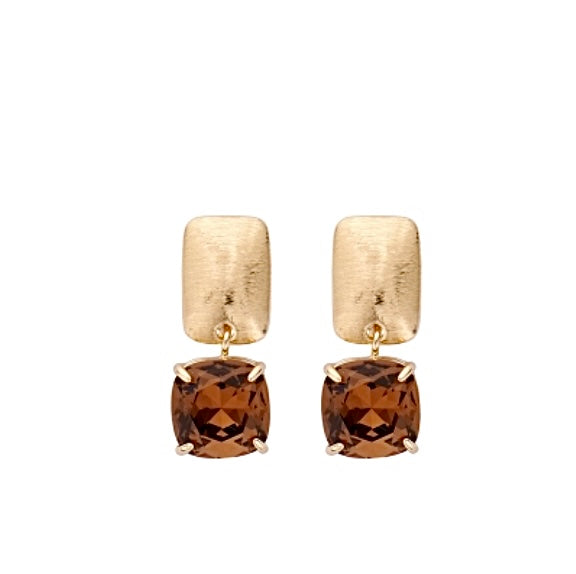 SALE ⭐️ CLIP Ohrringe - Gold & Hellbraun