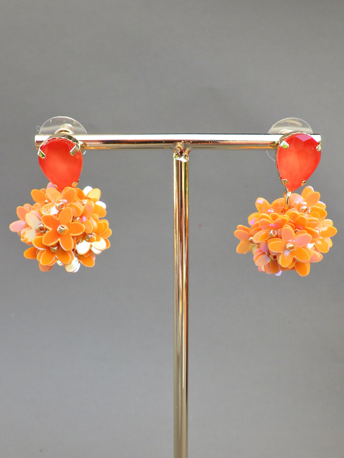SALE ⭐️ Ohrringe - Hänger mit orangen Blüten