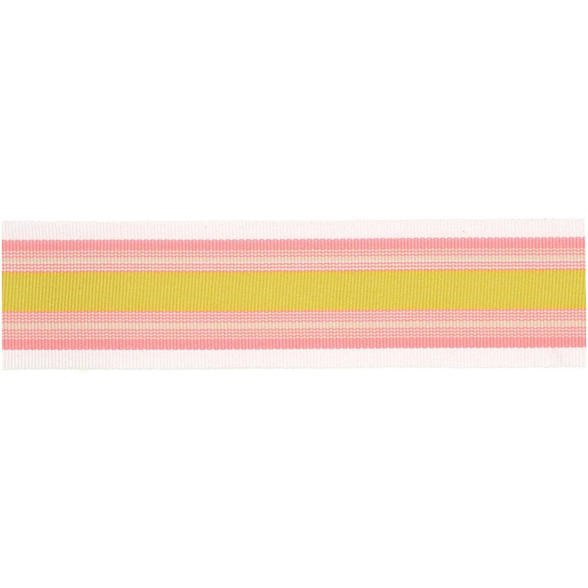 Geschenke Webband - Neonpink/Gelb/Rosa gestreift
