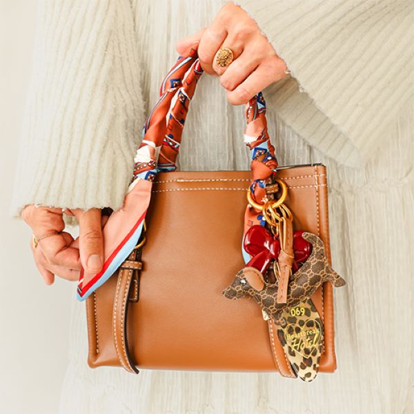 Twilly Bandana - Orange/Rot/Flieder
