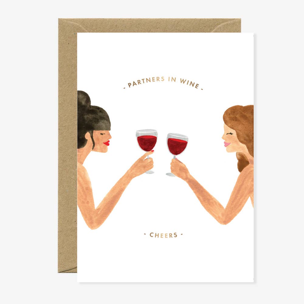 Klappkarte mit Umschlag "Partners in Wine"