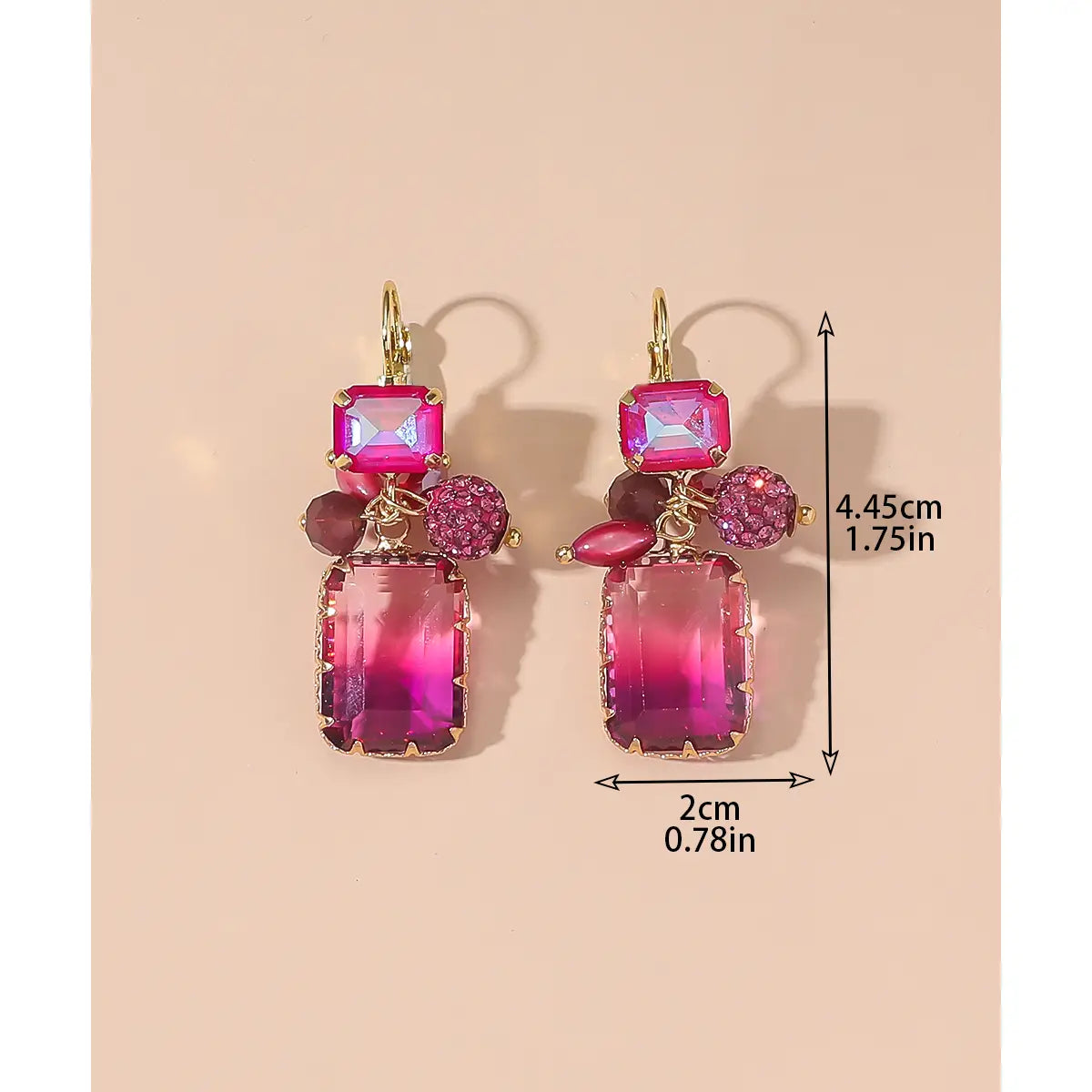 SALE ⭐️ Strasshänger mit Perlen - Pink/Lila