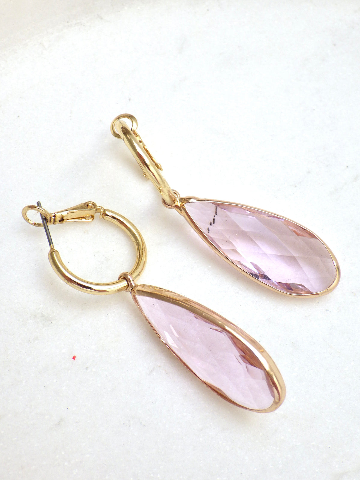 SALE - Ohrringe Rosa Hänger #27
