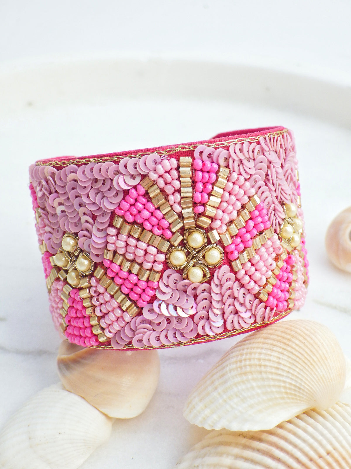 SALE - Armreif - Pinke Welle #35