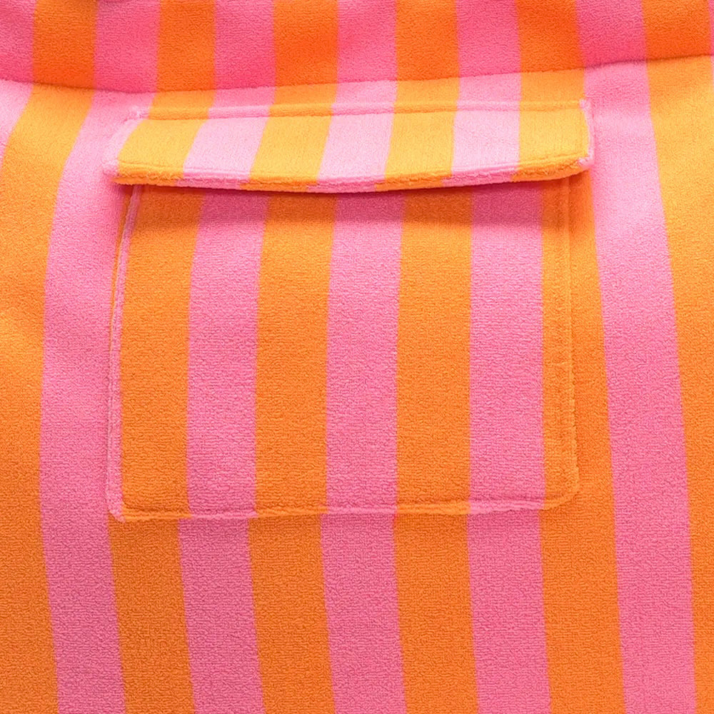 Lot 83 Strandtasche - Gestreift Rosa/Orange 14