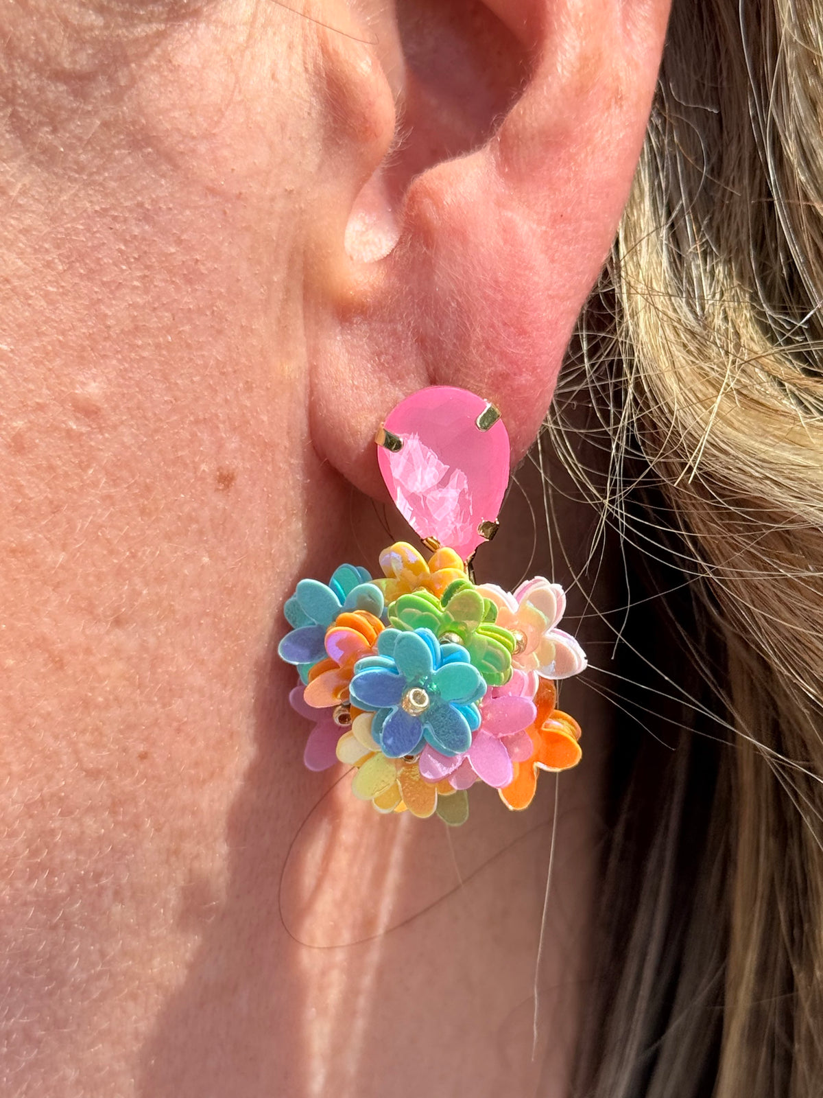 SALE ⭐️ Ohrringe - Hänger mit pastell Blüten