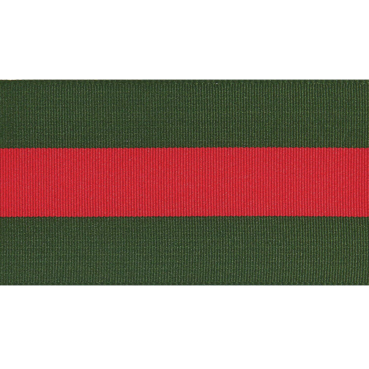 Geschenke Webband - Grün-Rot gestreift