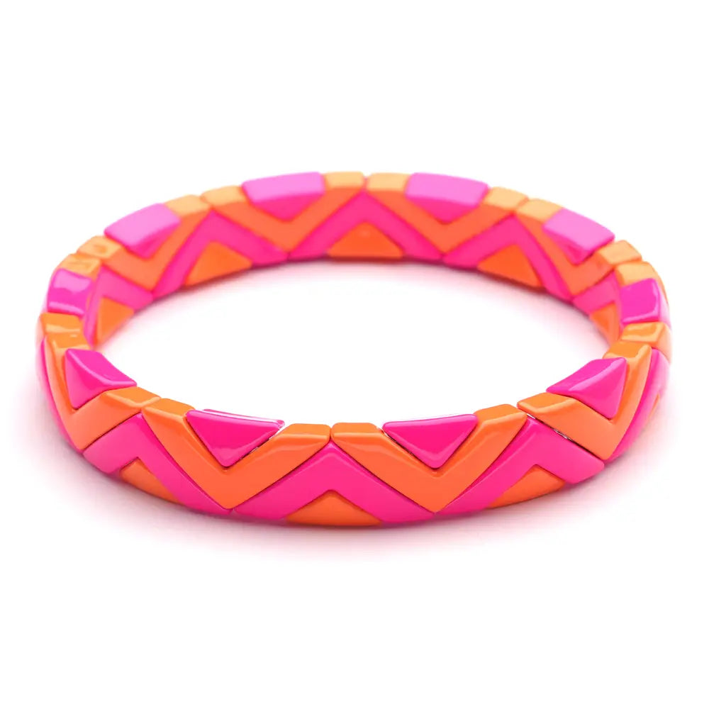SALE - Lot 83 - Armband Orange-Pink V