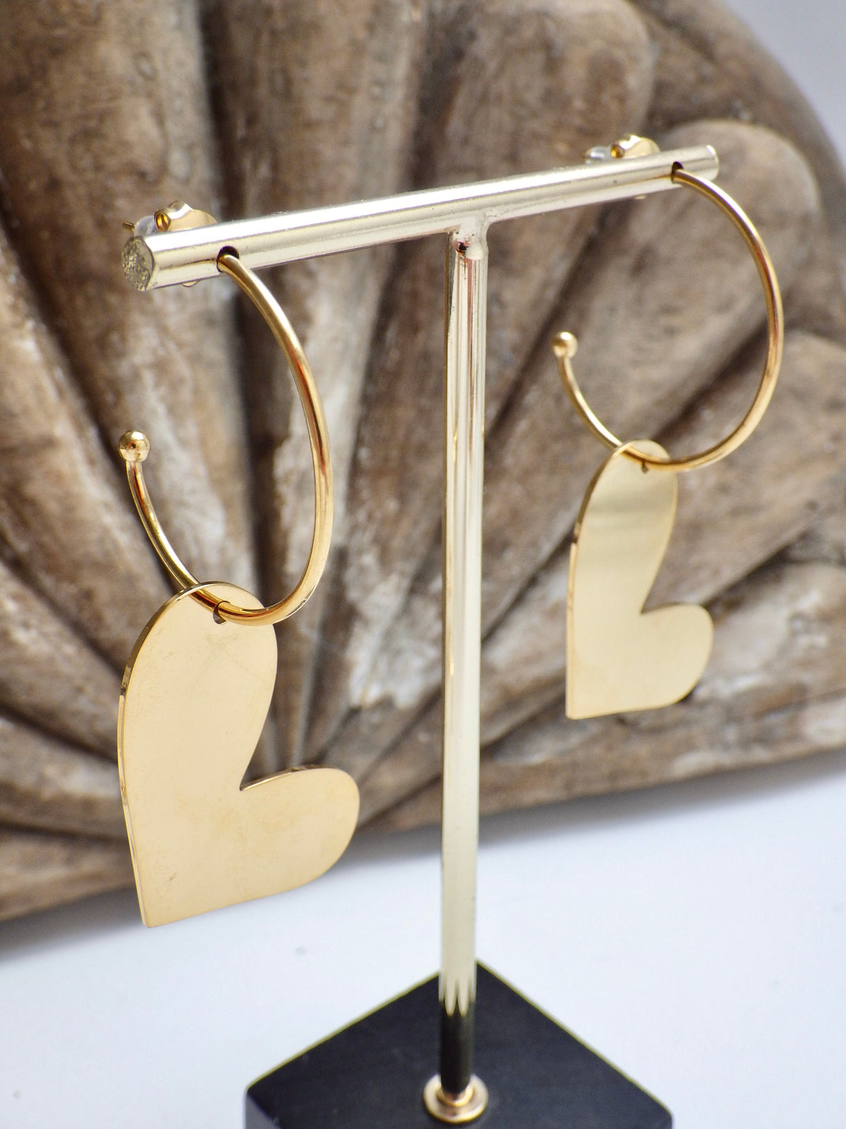SALE - Ohrringe Goldene Herzen #2