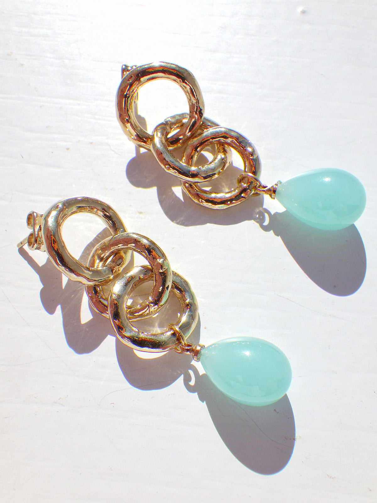 SALE ⭐️ Ohrringe - Hänger Muranoglas - Jadegrün Hänger