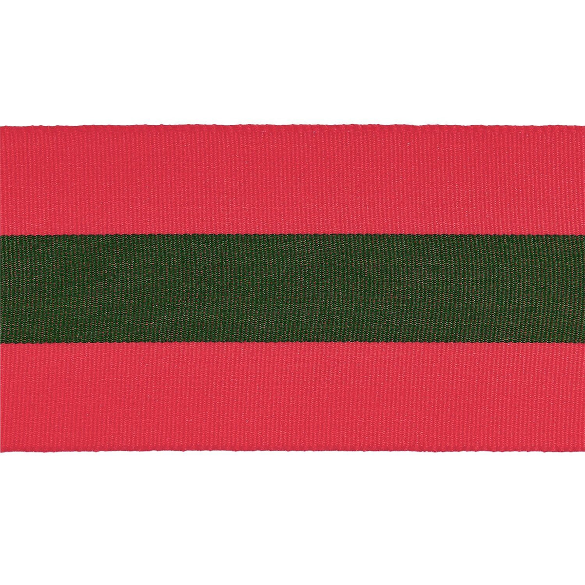 Geschenke Webband - Rot-Grün gestreift